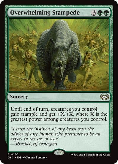 Overwhelming Stampede Commander: Duskmourn: House of Horror Magic card