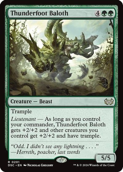 Thunderfoot Baloth Commander: Duskmourn: House of Horror Magic card