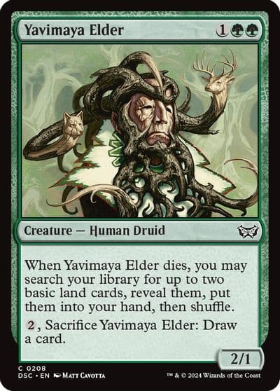Yavimaya Elder Commander: Duskmourn: House of Horror Magic card