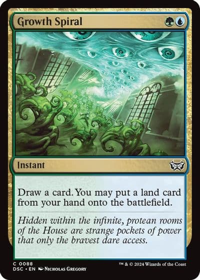 Growth Spiral Commander: Duskmourn: House of Horror Magic card