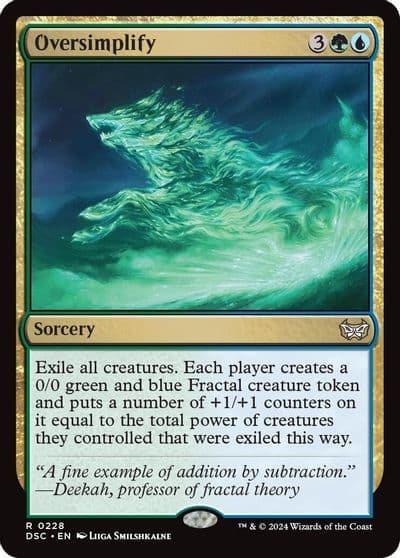 Oversimplify Commander: Duskmourn: House of Horror Magic card