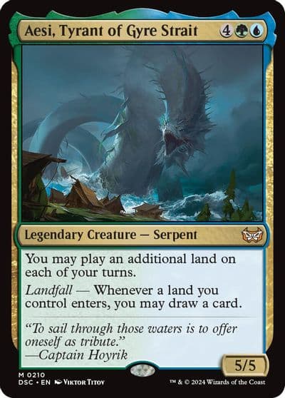 Aesi Tyrant of Gyre Strait Commander: Duskmourn: House of Horror Magic card