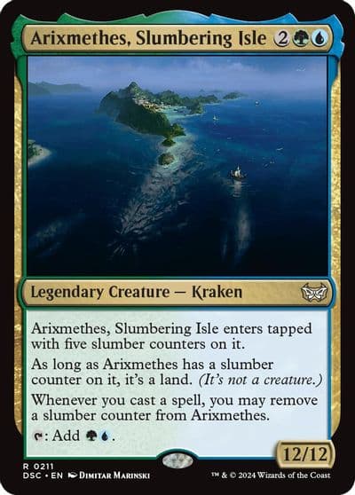 Arixmethes Slumbering Isle Commander: Duskmourn: House of Horror Magic card