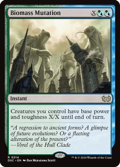 Biomass Mutation Commander: Duskmourn: House of Horror Magic card
