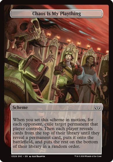 Chaos is My Plaything Full Art Archenemy: Duskmourn Magic card