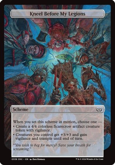 Kneel Before My Legions Full Art Archenemy: Duskmourn Magic card