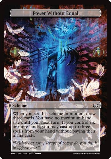 Power Without Equal Full Art Archenemy: Duskmourn Magic card