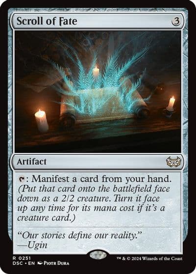 Scroll of Fate Commander: Duskmourn: House of Horror Magic card