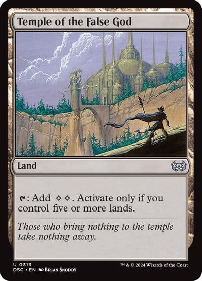 Temple of the False God Commander: Duskmourn: House of Horror Magic card