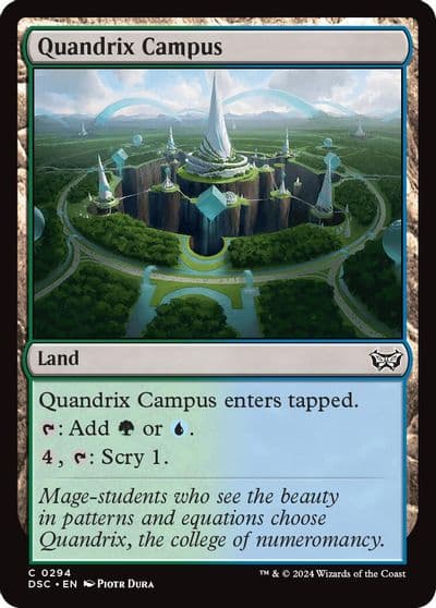 Quandrix Campus Commander: Duskmourn: House of Horror Magic card