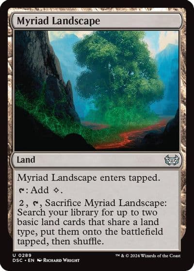 Myriad Landscape Commander: Duskmourn: House of Horror Magic card