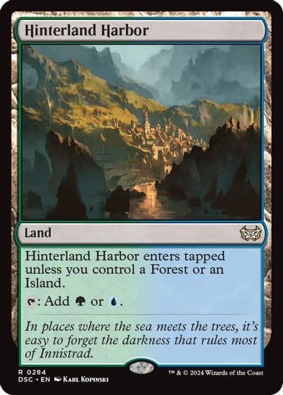 Hinterland Harbor Commander: Duskmourn: House of Horror Magic card