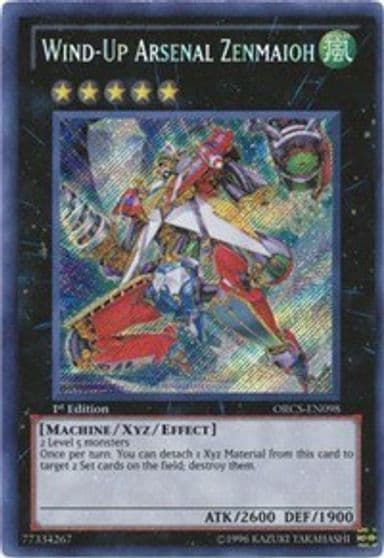 Wind Up Arsenal Zenmaioh Order of Chaos Yu-Gi-Oh! card