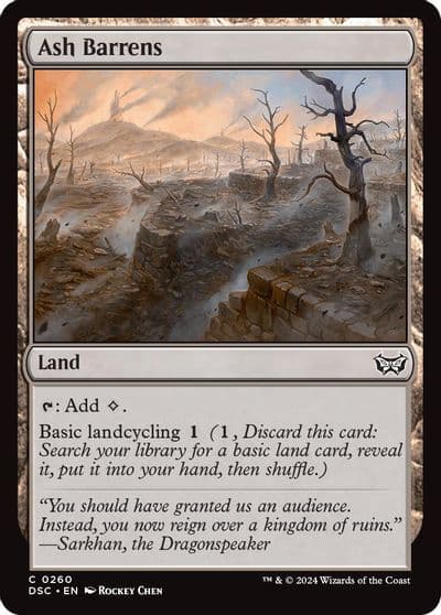 Ash Barrens Commander: Duskmourn: House of Horror Magic card