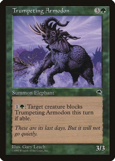 Trumpeting Armodon Tempest Magic card