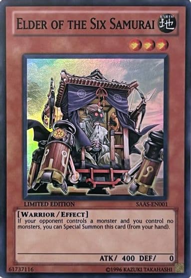 Elder of the Six Samurai Samurai Assault Yu-Gi-Oh! card