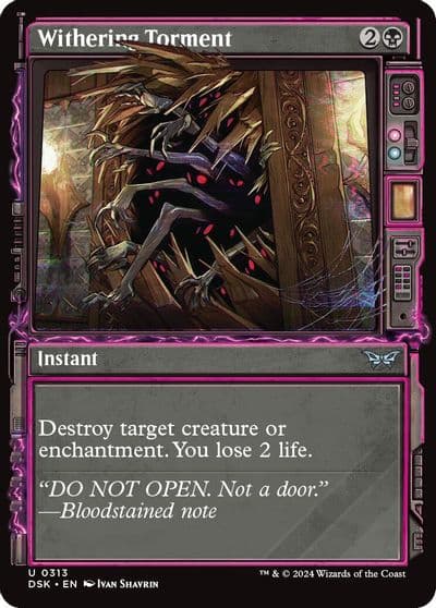 Withering Torment Showcase Duskmourn: House of Horror Magic card