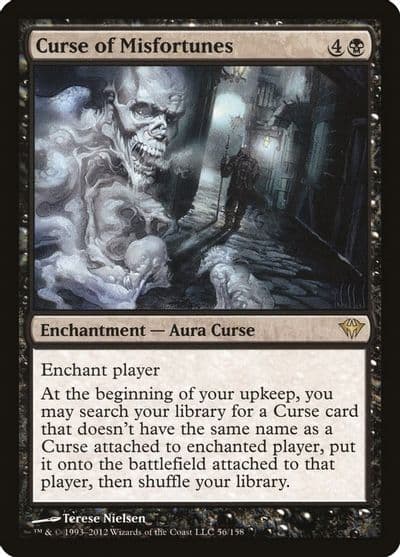 Curse of Misfortunes Dark Ascension Magic card
