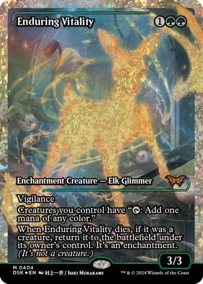 Enduring Vitality Showcase Fracture Foil Duskmourn: House of Horror Magic card