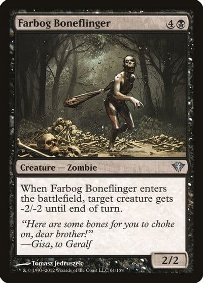 Farbog Boneflinger Dark Ascension Magic card