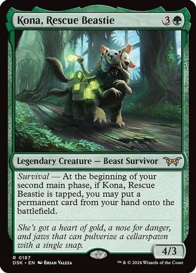 Kona Rescue Beastie 0187 Duskmourn: House of Horror Magic card