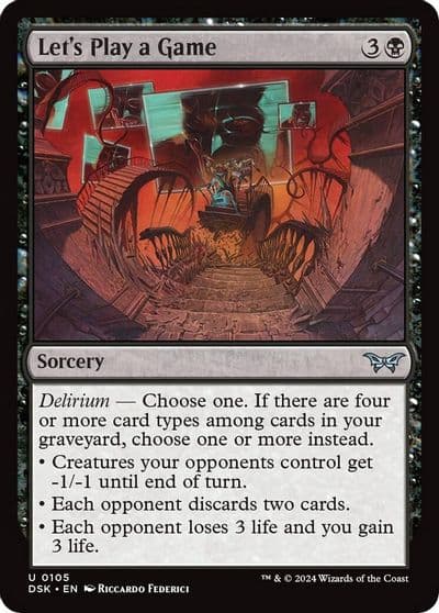 Lets Play a Game Duskmourn: House of Horror Magic card