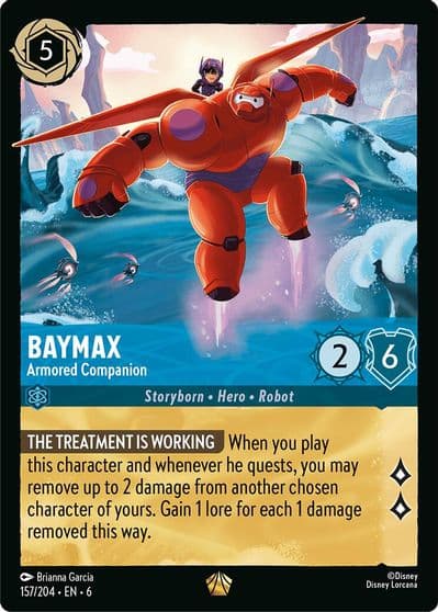 Baymax Armored Companion Azurite Sea Lorcana card