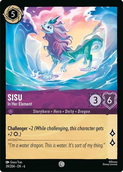 Sisu In Her Element Azurite Sea Lorcana card