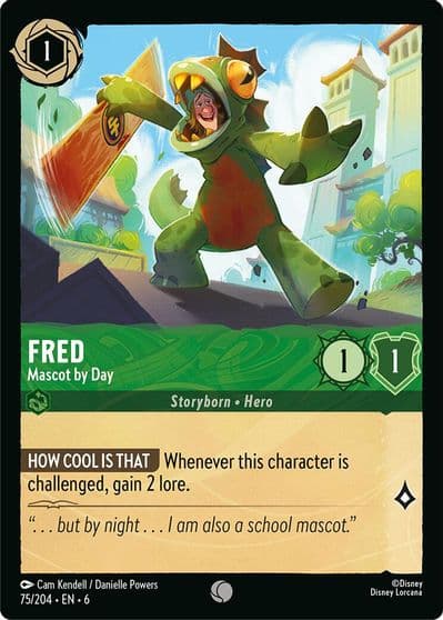 Fred Mascot by Day Azurite Sea Lorcana card