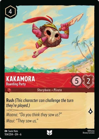 Kakamora Boarding Party Azurite Sea Lorcana card