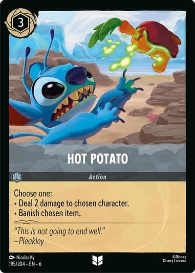 Hot Potato Azurite Sea Lorcana card