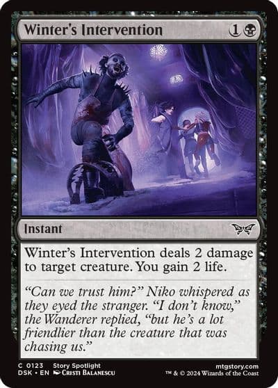 Winters Intervention Duskmourn: House of Horror Magic card