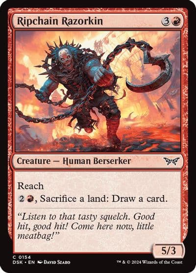 Ripchain Razorkin Duskmourn: House of Horror Magic card