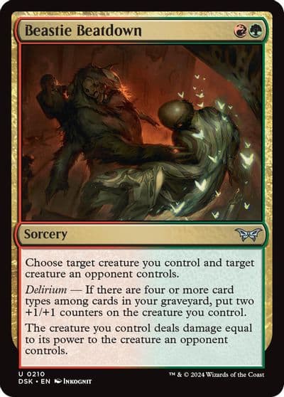 Beastie Beatdown Duskmourn: House of Horror Magic card