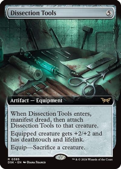 Dissection Tools Extended Art Duskmourn: House of Horror Magic card