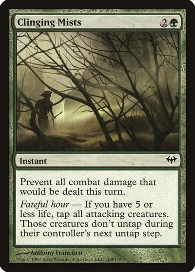 Clinging Mists Dark Ascension Magic card