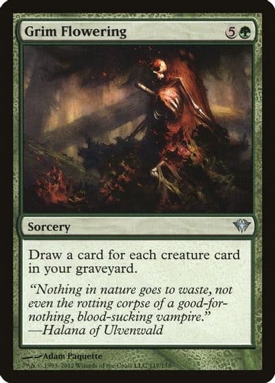 Grim Flowering Dark Ascension Magic card