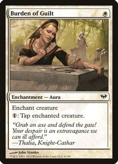 Burden of Guilt Dark Ascension Magic card
