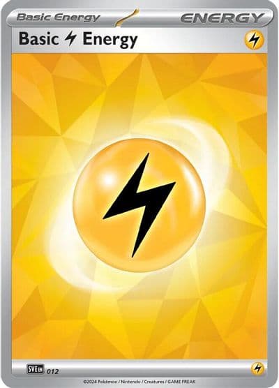 Basic Lightning Energy - 012 SVE: Scarlet & Violet Energies Pokemon card