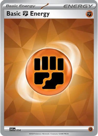 Basic Fighting Energy - 014 SVE: Scarlet & Violet Energies Pokemon card