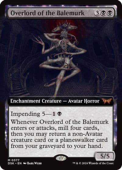 Overlord of the Balemurk Extended Art Duskmourn: House of Horror Magic card