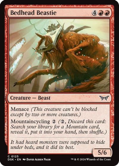 Bedhead Beastie Duskmourn: House of Horror Magic card
