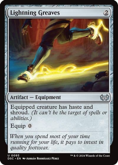 Lightning Greaves Commander: Duskmourn: House of Horror Magic card