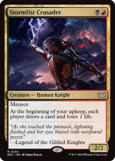 Stormfist Crusader Commander: Duskmourn: House of Horror Magic card