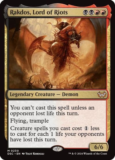 Rakdos Lord of Riots Commander: Duskmourn: House of Horror Magic card