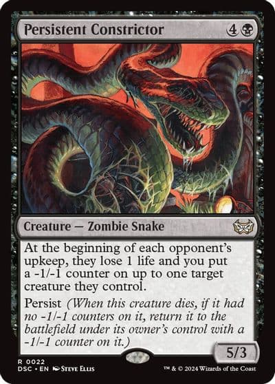 Persistent Constrictor Commander: Duskmourn: House of Horror Magic card
