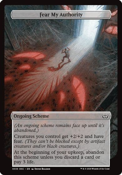 Fear My Authority Full Art Archenemy: Duskmourn Magic card