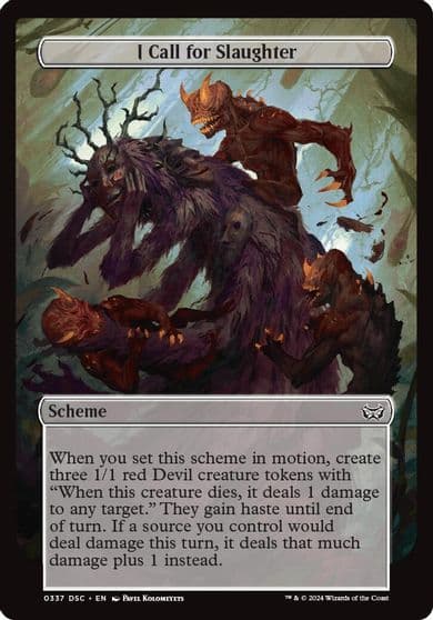 I Call for Slaughter Full Art Archenemy: Duskmourn Magic card