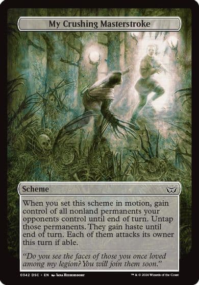 My Crushing Masterstroke Full Art Archenemy: Duskmourn Magic card
