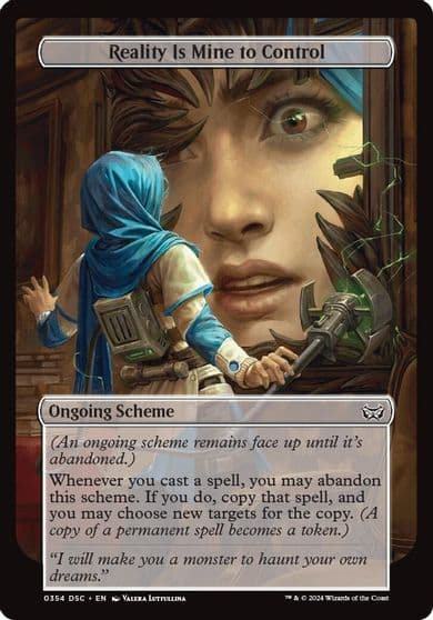Reality Is Mine to Control Full Art Archenemy: Duskmourn Magic card